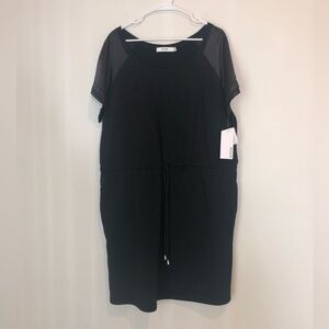 NWT JustFab Women’s 1X Black Fleece Dress